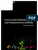 Calculating Forward Prices Forward Rates in EXCEL TOC