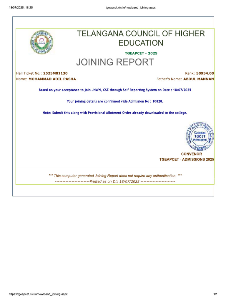 Joing Report | PDF