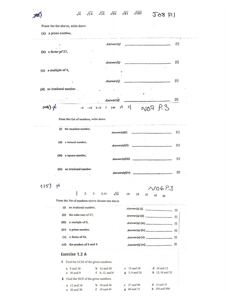 Math HW | PDF
