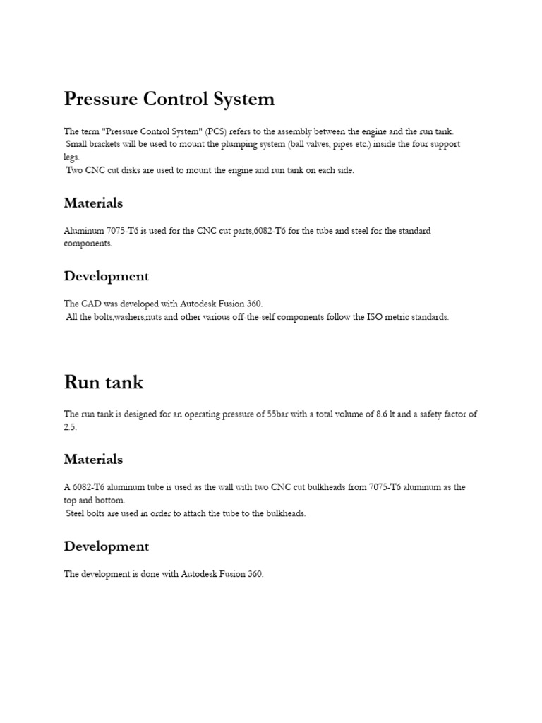 Pressure Control System | PDF