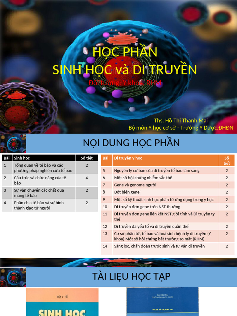Slide Sinh Học Di Truyền | PDF