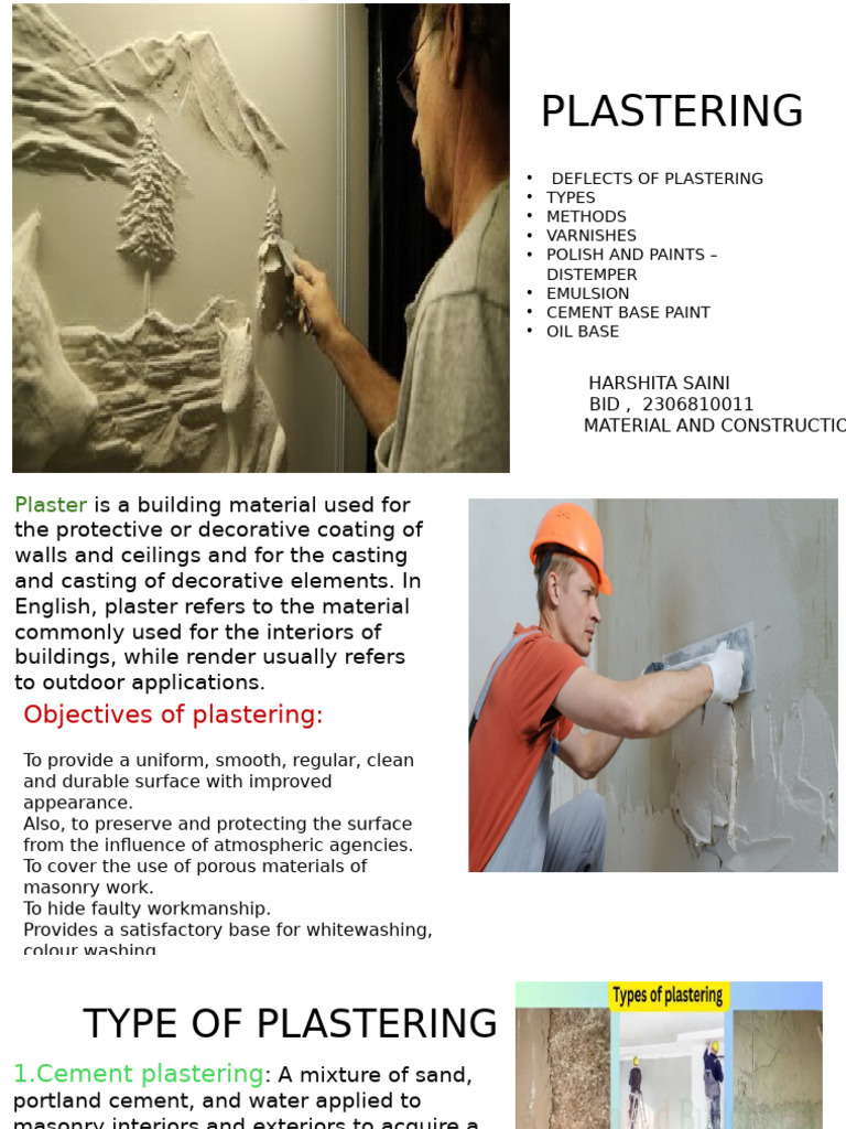Comprehensive Guide to Plastering Techniques | PDF | Plaster | Paint