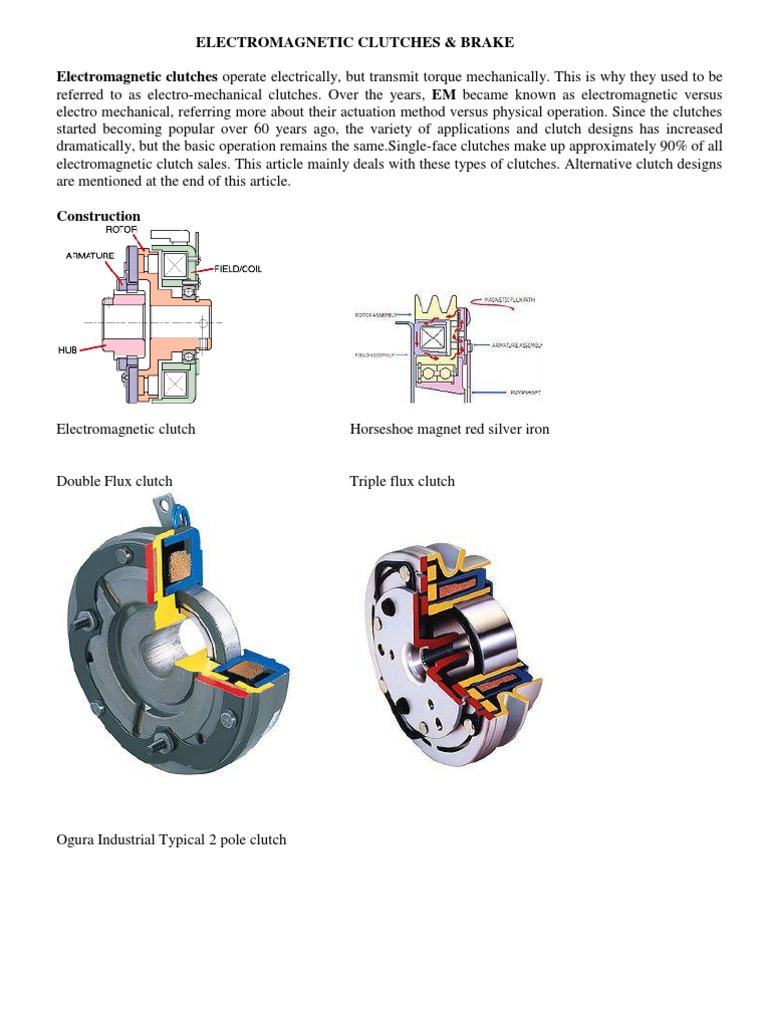 Clutches Machines Applied And Interdisciplinary Physics