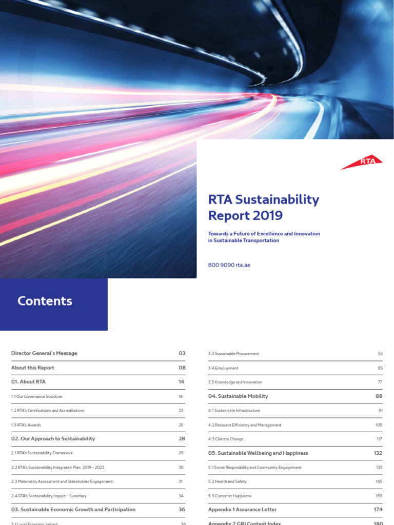 RTA Sustainability Report 2019 en | PDF | Sustainability | Business