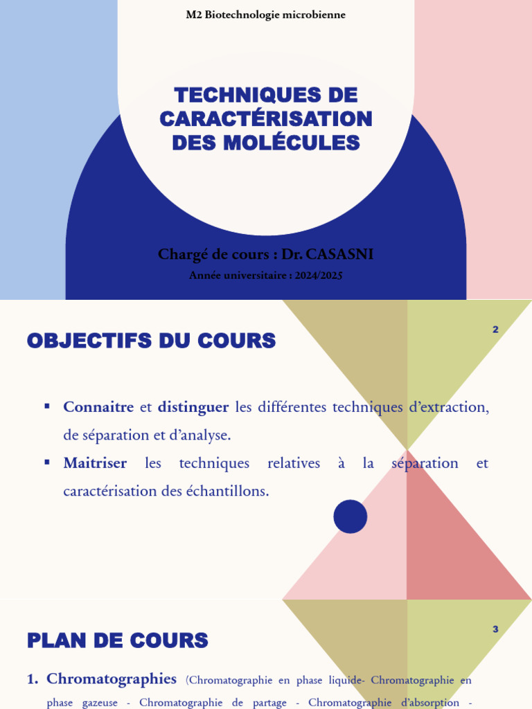 Techniques de Caractérisation des Molécules | PDF | Chromatographie ...