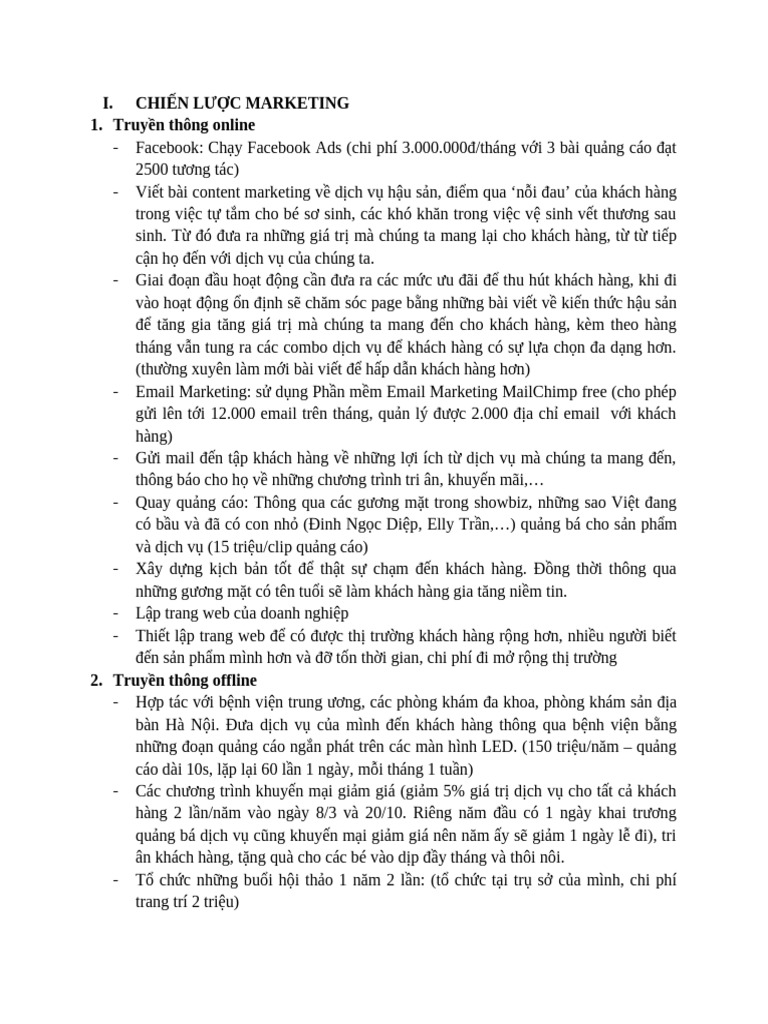 Chiến Lược Marketing | PDF
