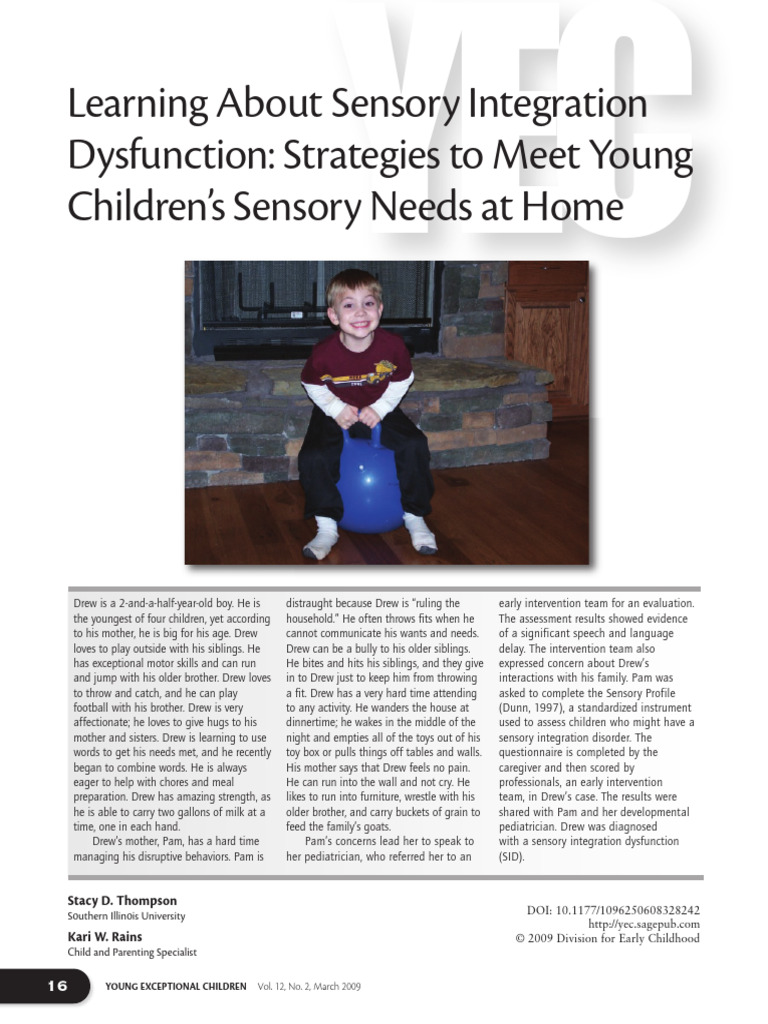 Strategies for Sensory Integration in Kids | PDF | Sensory Processing ...