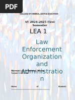 LEA 1 Criminology Module | PDF | Law Enforcement | Crime & Violence