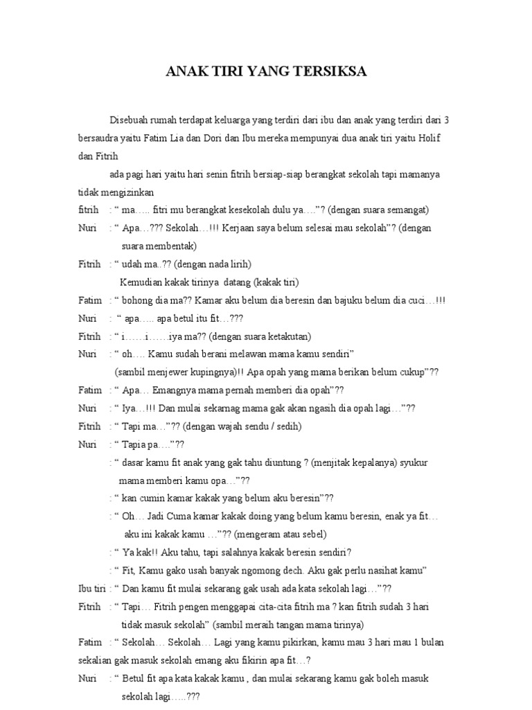 Anak Tiri Yang Tersiksa Anak Tiri Yang Tersiksa