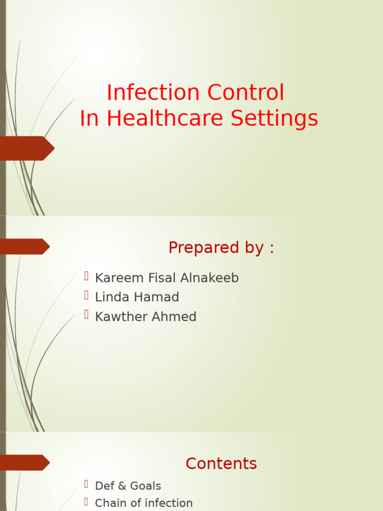 Infection Control - Community Medicine January 2017 | PDF | Hospital ...