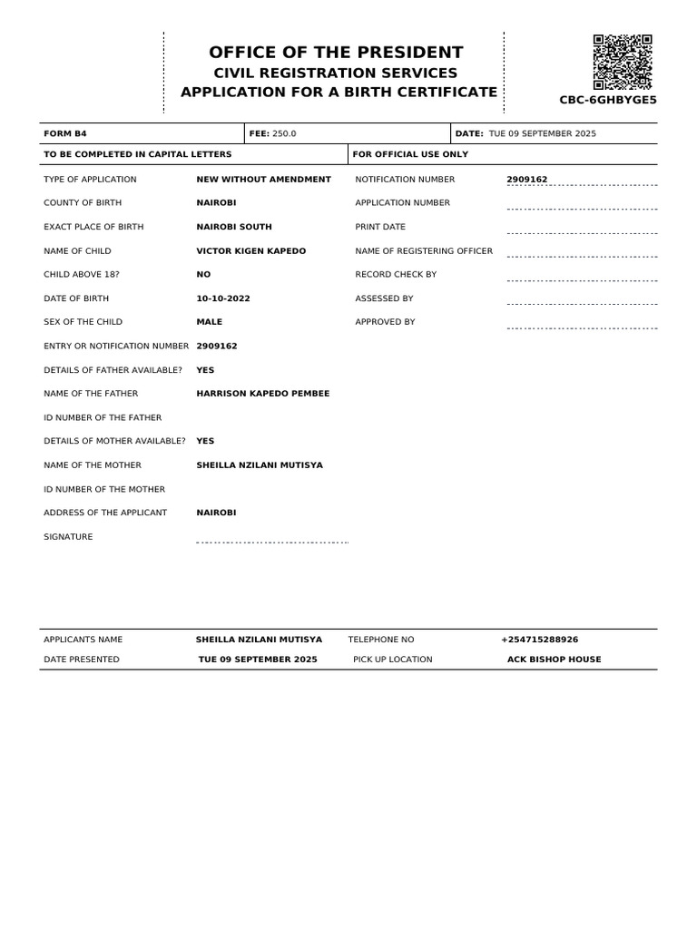 CBC 6ghbyge5 b4 Form | PDF