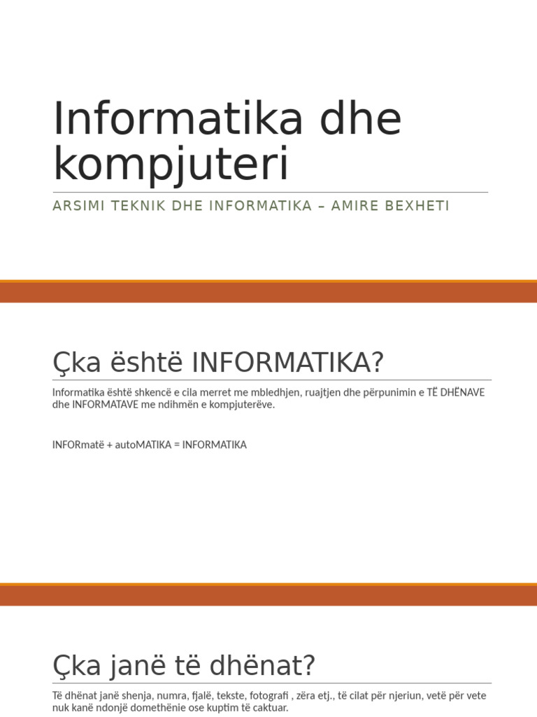 Informatika I | PDF