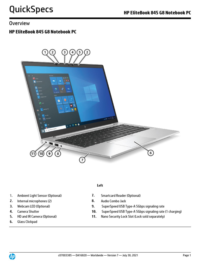 hp-elitebook-845-g8-quickspecs-overview-pdf-windows-10-usb