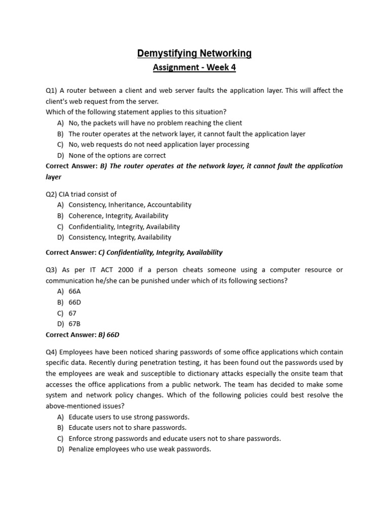 Networking Concepts and Security Insights | PDF | Computer Network ...