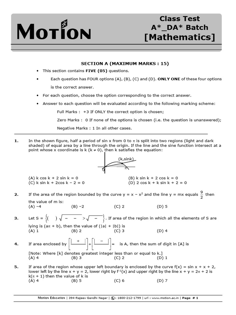 AUC Maths Test Overview | PDF | Function (Mathematics) | Geometry