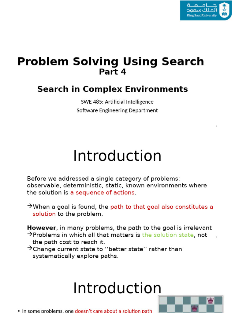 Advanced Search Techniques in AI | PDF | Applied Mathematics | Algorithms