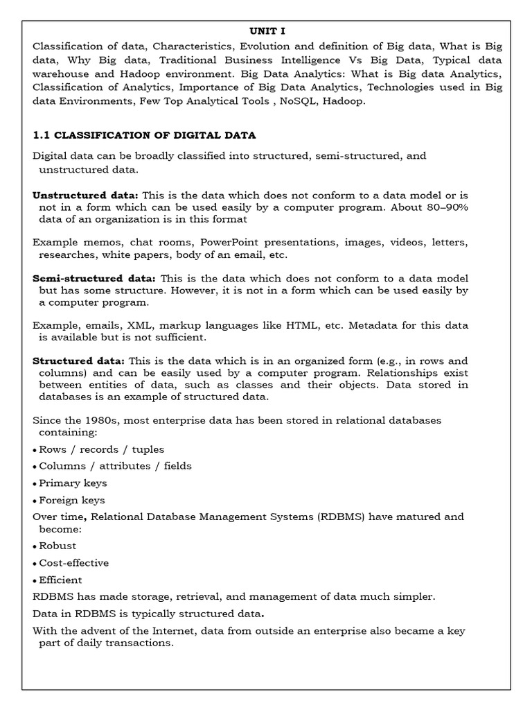 Understanding Big Data Classification | PDF | No Sql | Big Data