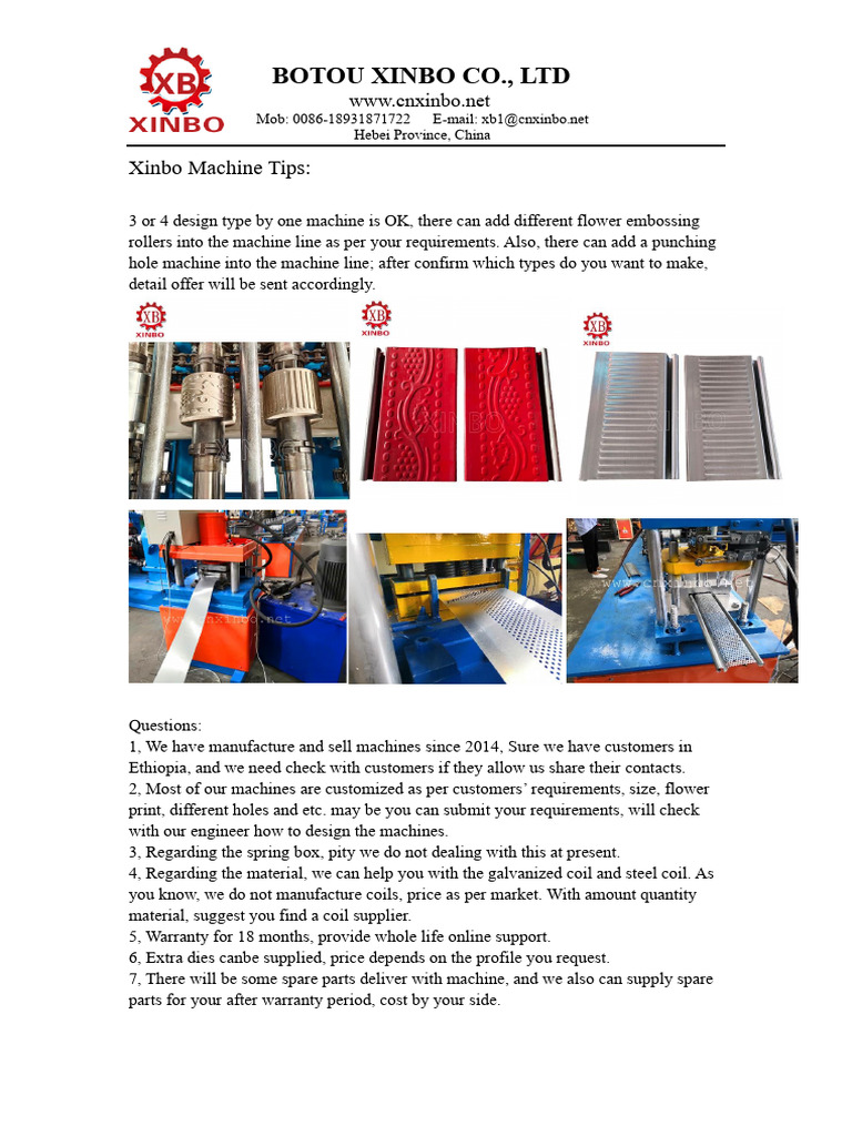 Custom Roll Forming Machines Quote | PDF | Mechanical Engineering