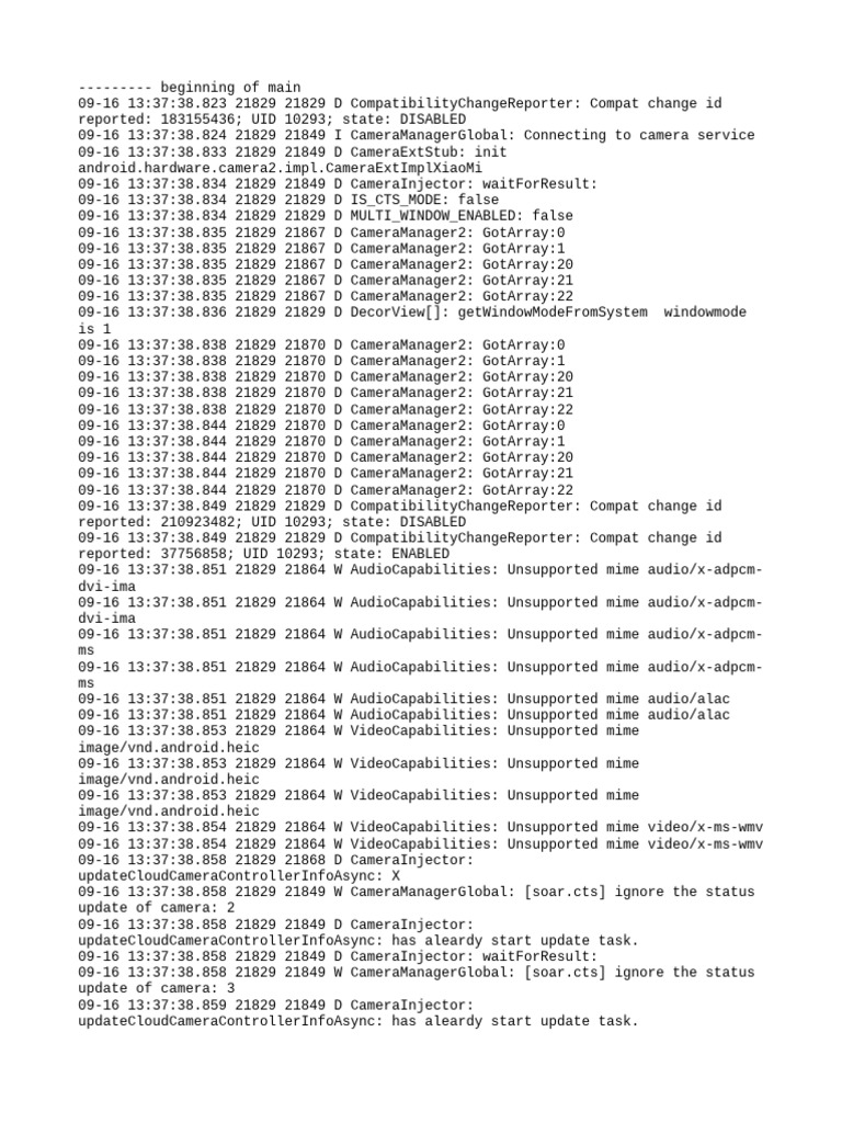 Log Cat 1758010058727 | PDF | Data Compression | Codec