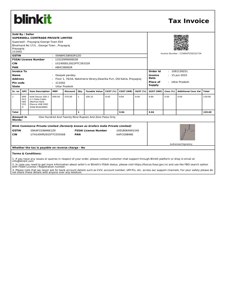 ForwardInvoice ORD440447218 | PDF | Invoice | Taxes