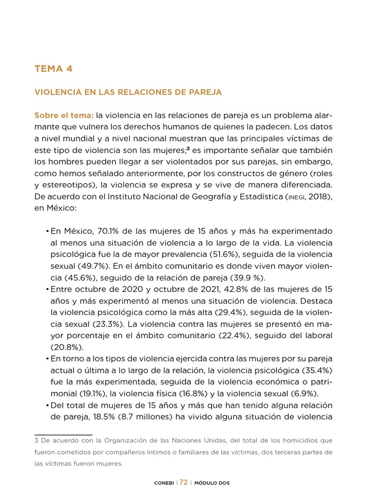 Violencia en Relaciones de Pareja: Datos y Signos | PDF | Violencia | Amor