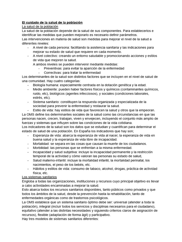 Tema 1 Gestión | PDF | Cuidado de la salud | Medicina