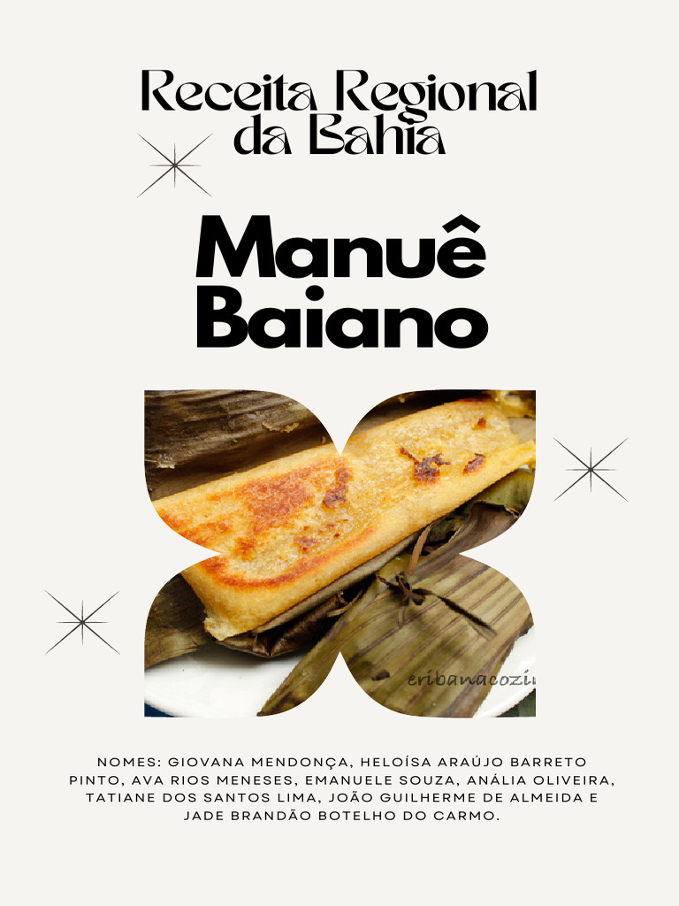 Receita Tradicional: Manuê Baiano | PDF | Forno | Banana