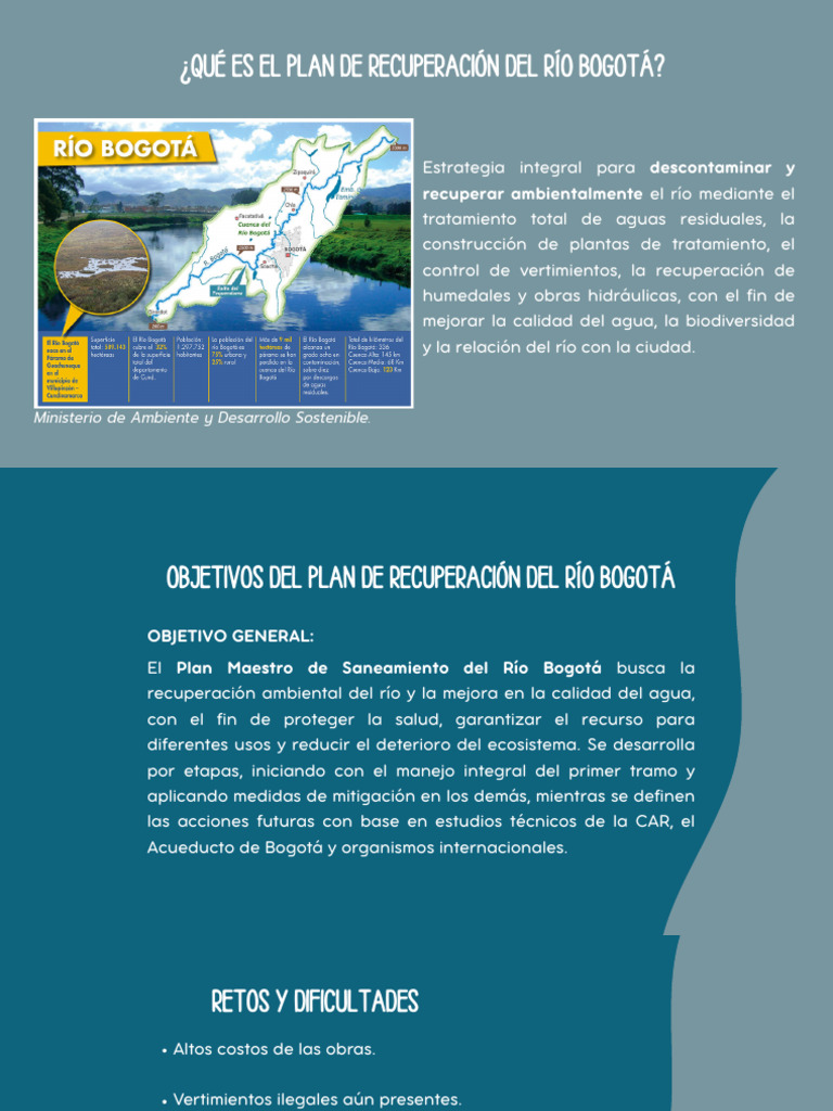 Plan de Recuperación Río Bogotá: Estrategia Ambiental | PDF