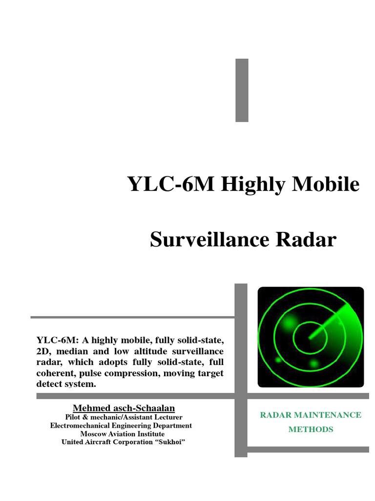 YLC-6M Radar Maintenance Guide | PDF | Radar | Amplifier