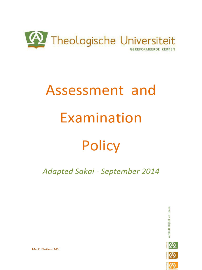 Assessment and Examination Policy | PDF | Educational Assessment | Essays