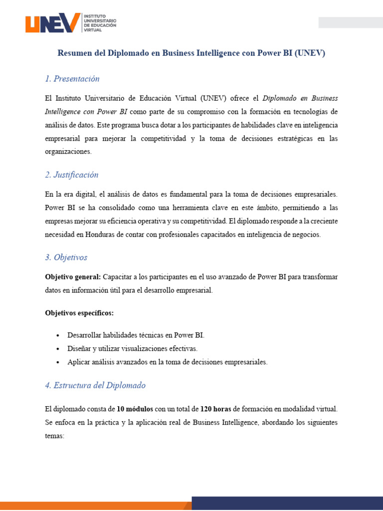 Diplomado en Business Intelligence con Power BI | PDF | Inteligencia de ...