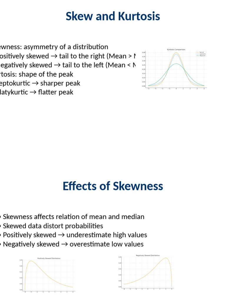 Understanding Skewness and Kurtosis | PDF