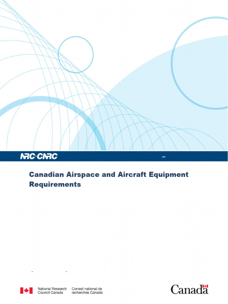 Canadian Airspace and Aircraft Equipment | PDF | Instrument Flight ...