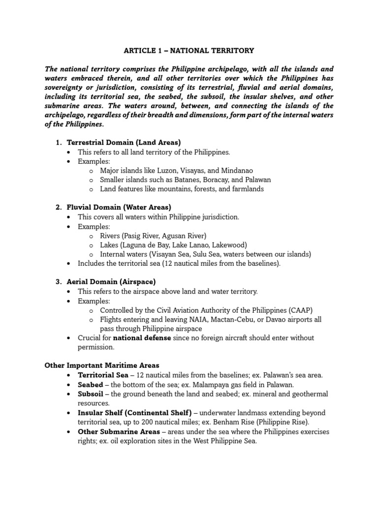 National-Territory Students | PDF | Territorial Waters | Law Of The Sea