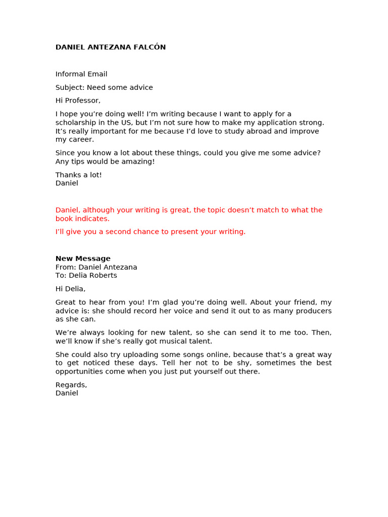 Writing - Daniel Antezana Falcón | PDF