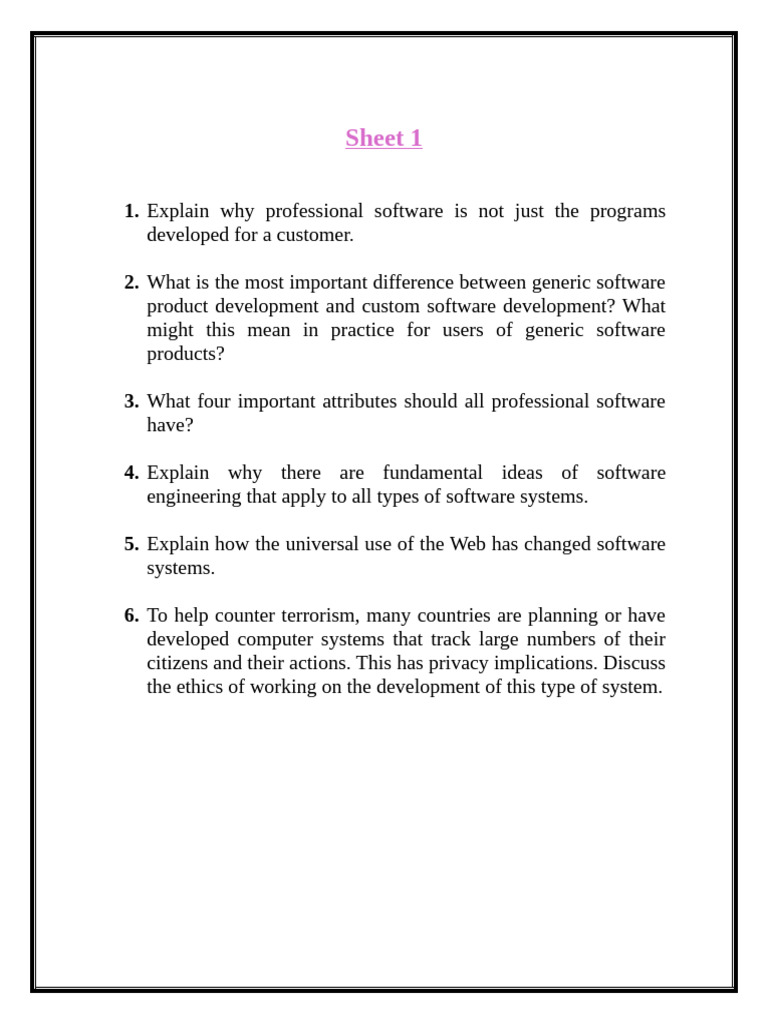 Understanding Professional Software Development | PDF