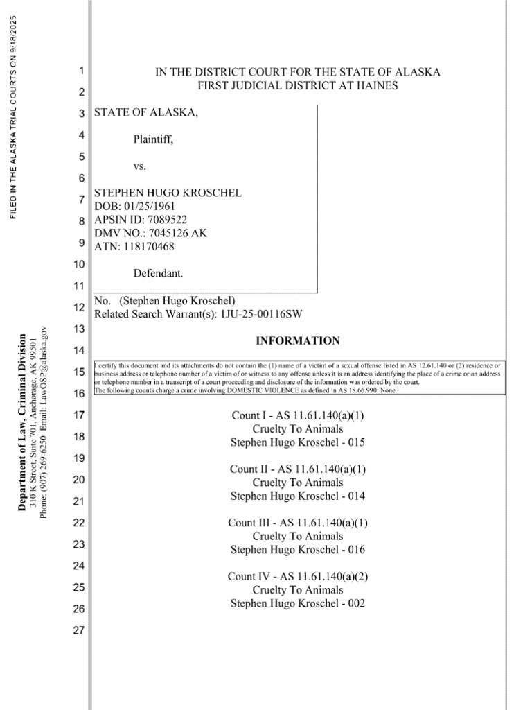 Kroschel Charging Documents | PDF
