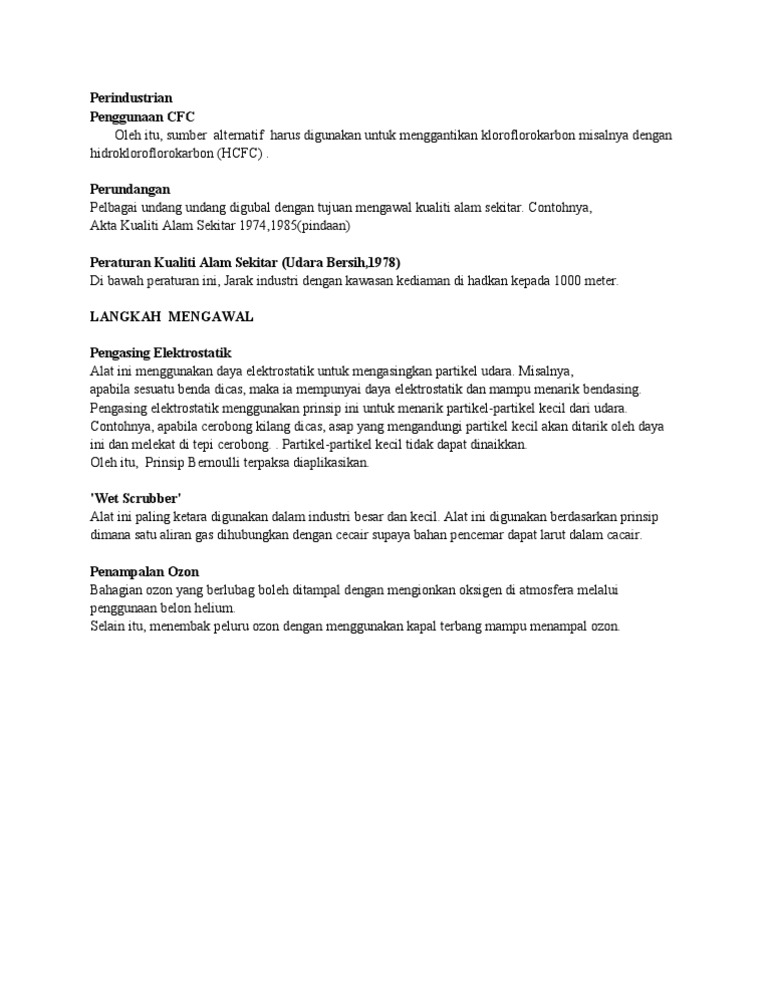 Penggunaan Cfc Pdf