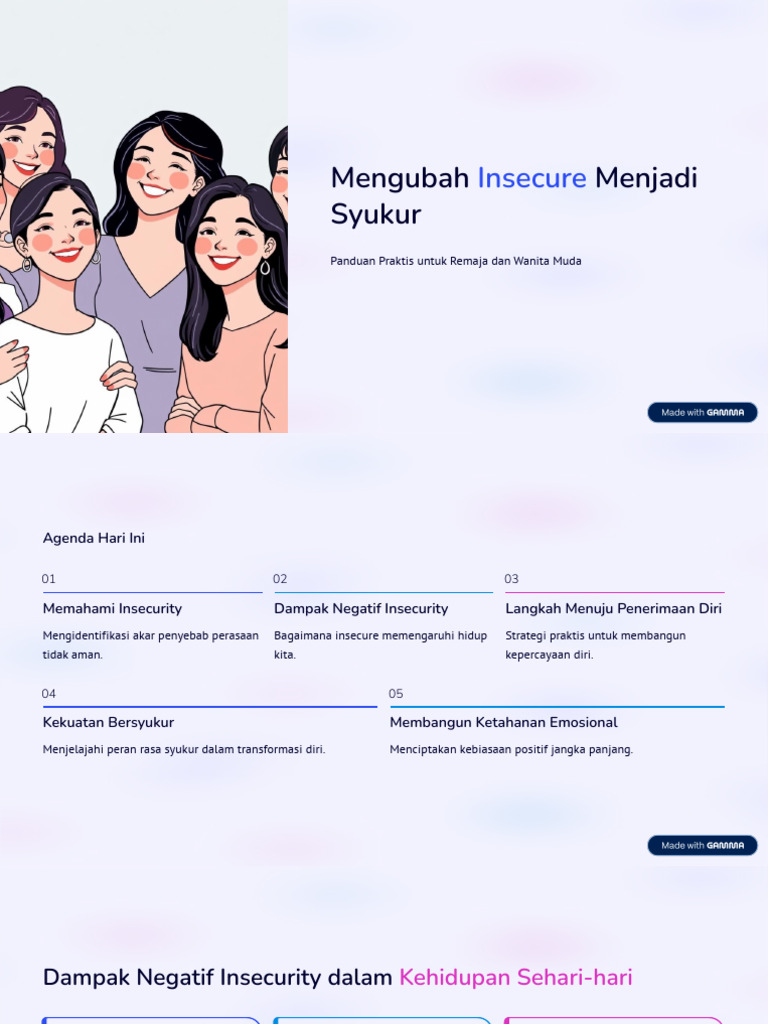 Transformasi Insecurity Menjadi Syukur | PDF