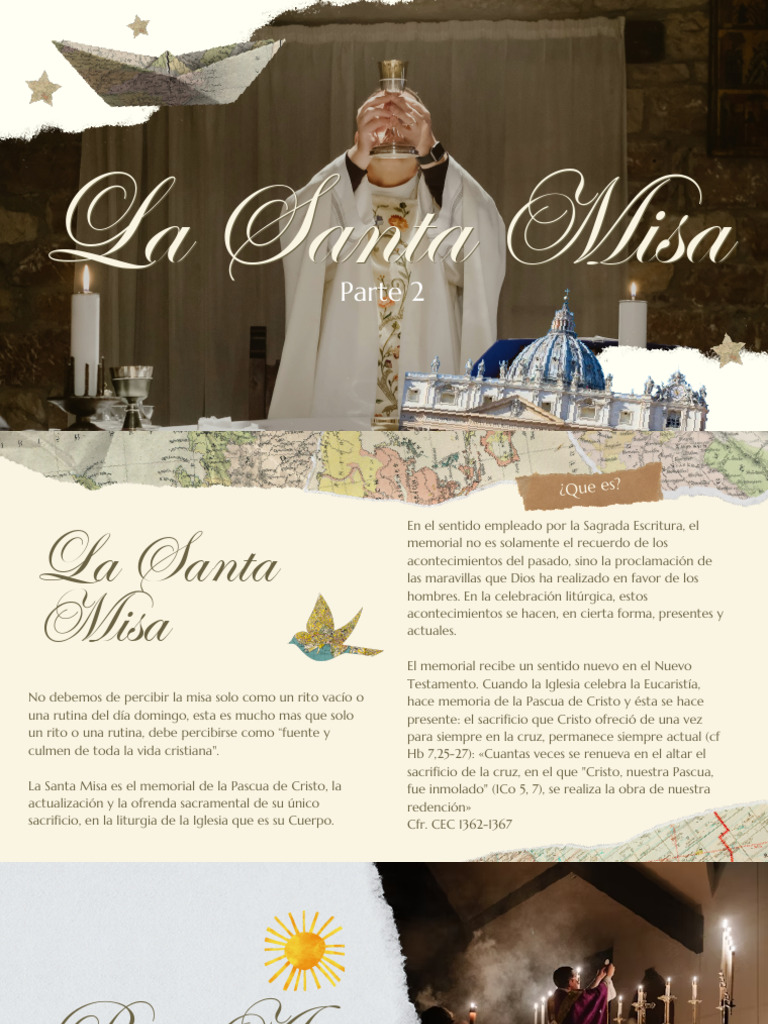 Significado y elementos de la Santa Misa | PDF | eucaristía | Iglesia ...