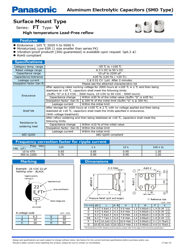High-Performance SMD Aluminum Capacitors | PDF | Capacitor | Energy Storage