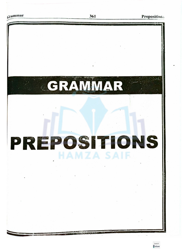 12 Prepositions Pdf