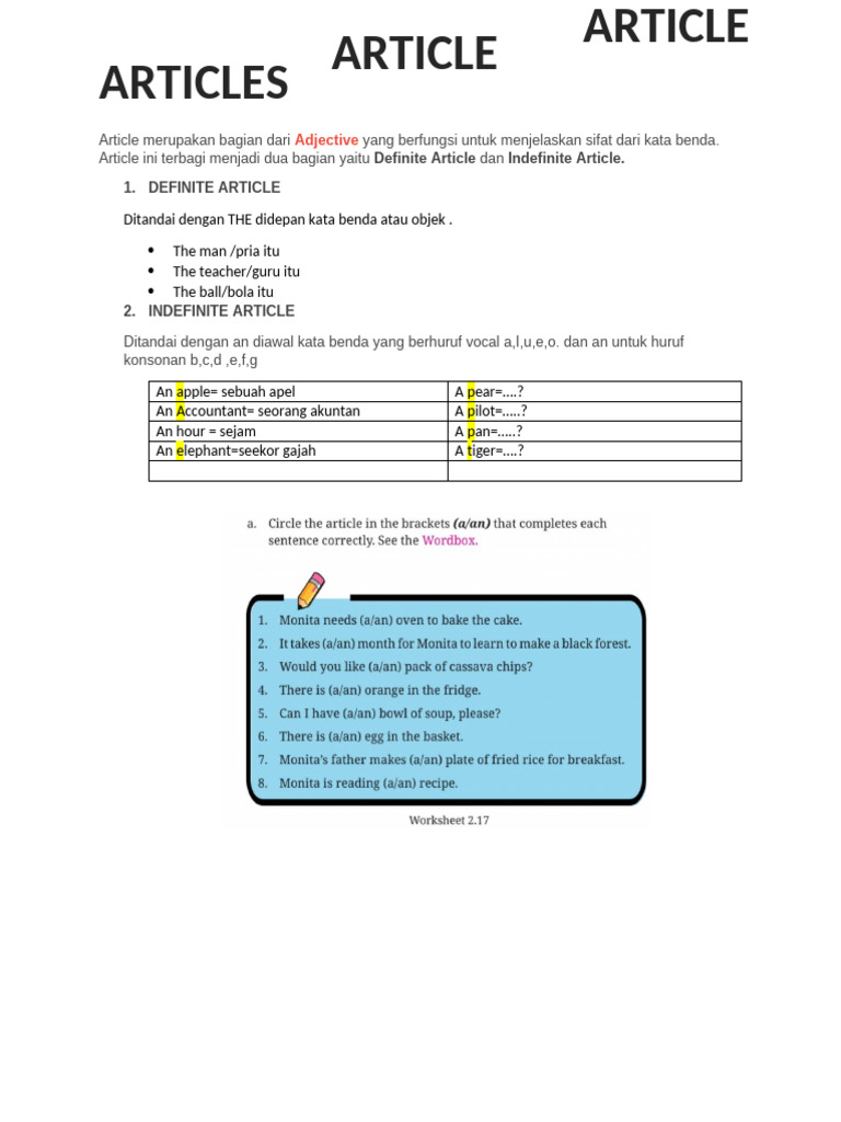 Panduan Artikel dalam Bahasa Inggris | PDF