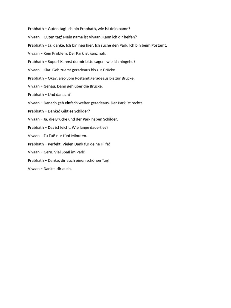 German Dialogues | PDF
