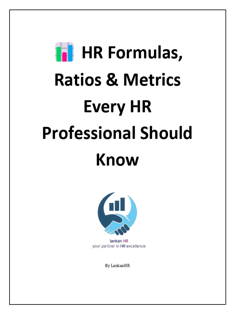 Essential HR Metrics and Formulas Guide | PDF | Employee Retention | Salary