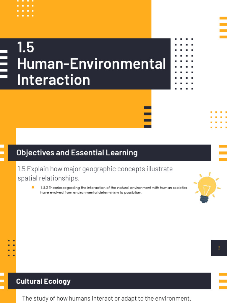 Human-Environmental Interaction Theories | PDF