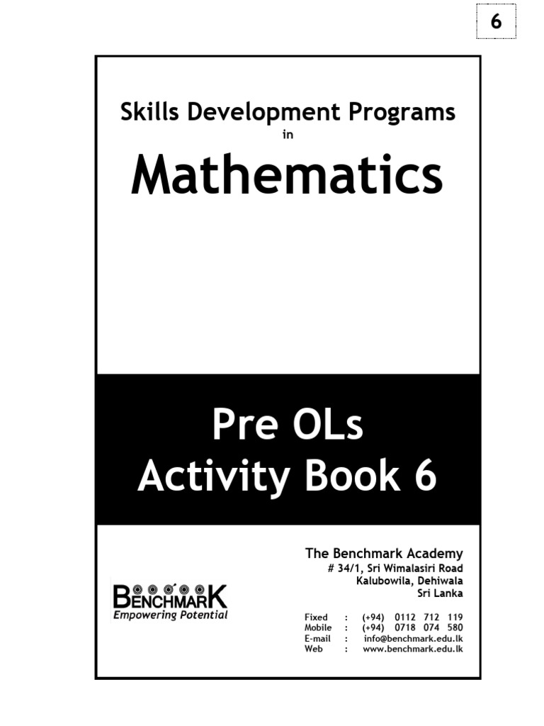 Pre OLs - Activity Book 6 | PDF | Chess Theory | Chess