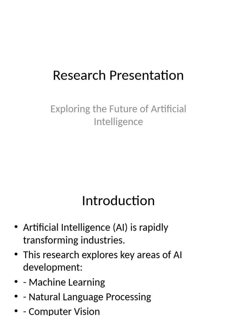 Future Trends in Artificial Intelligence | PDF