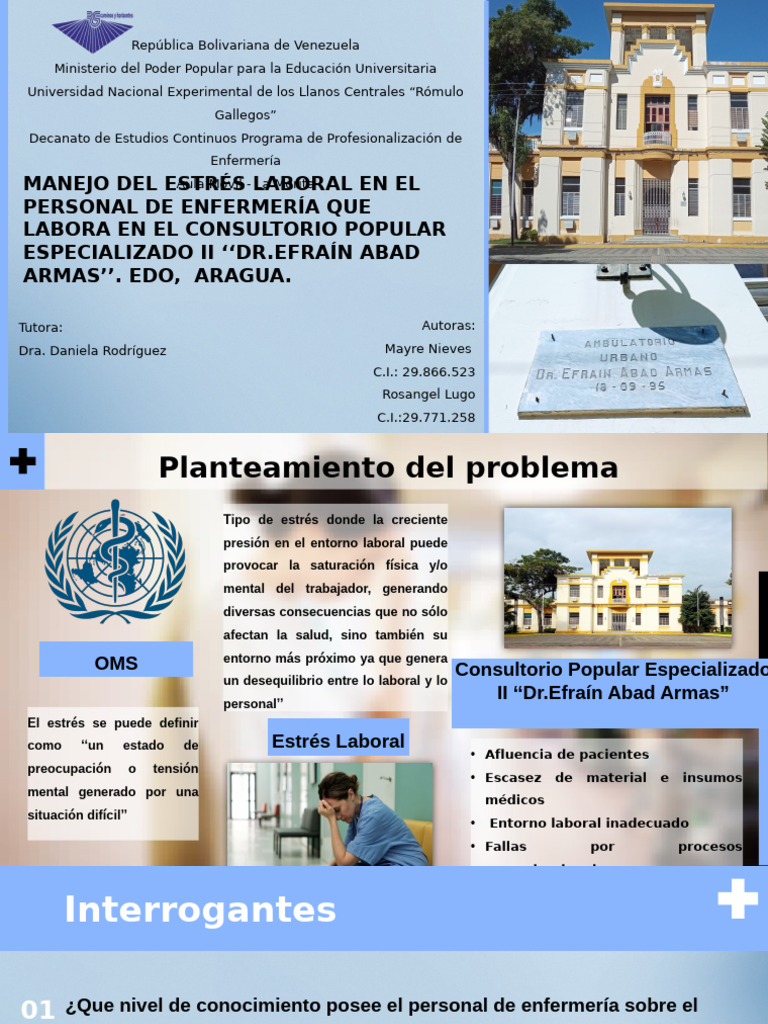 Manejo Del Estres Laboral Presentación | PDF | Estrés (biología ...