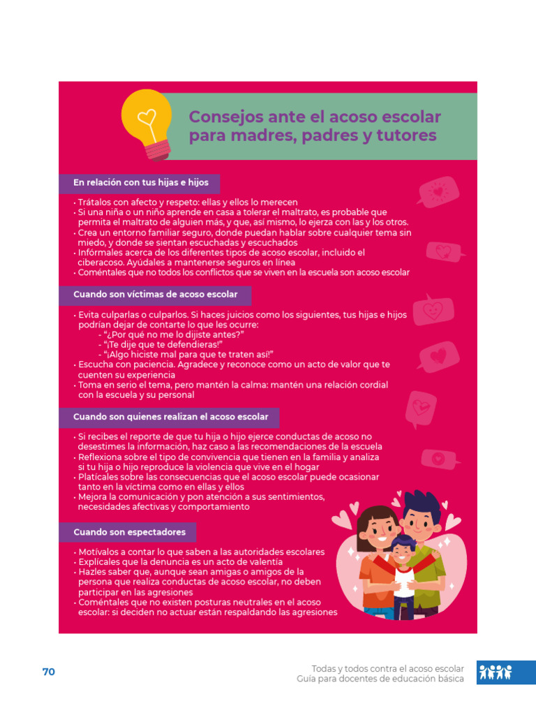 Consejos para combatir el acoso escolar | PDF | Acoso cibernético ...
